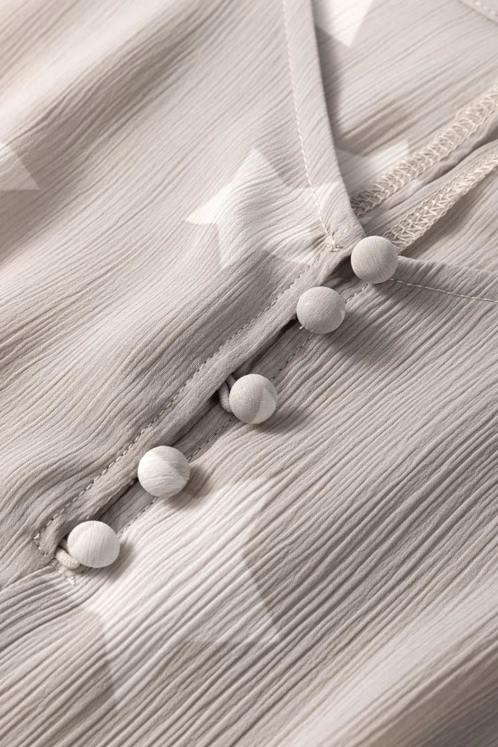 Star Print Crinkle Textured Kimono Ruffle Sleeve Romper