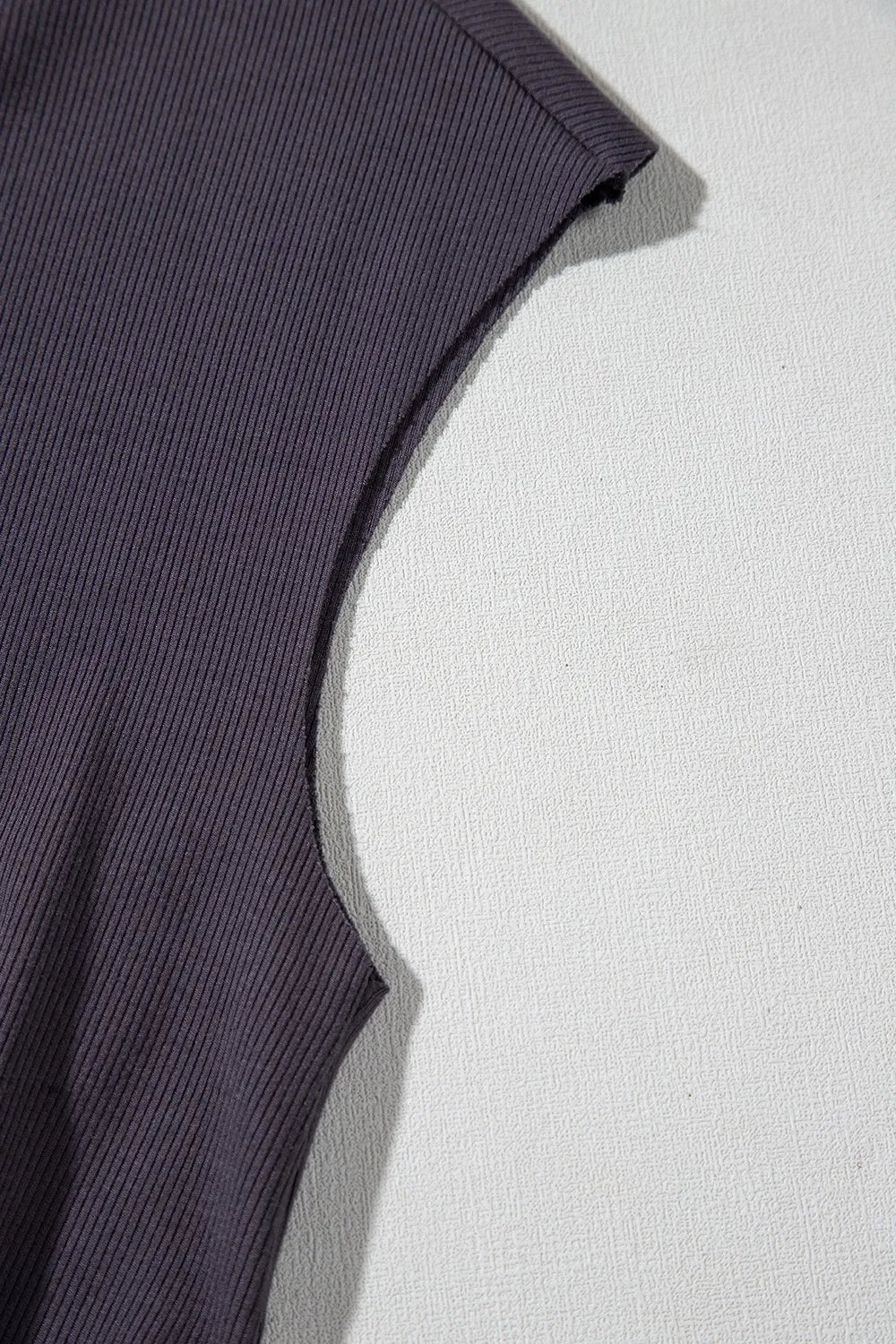 Knit Open Back Cap Sleeve Drawstring Romper