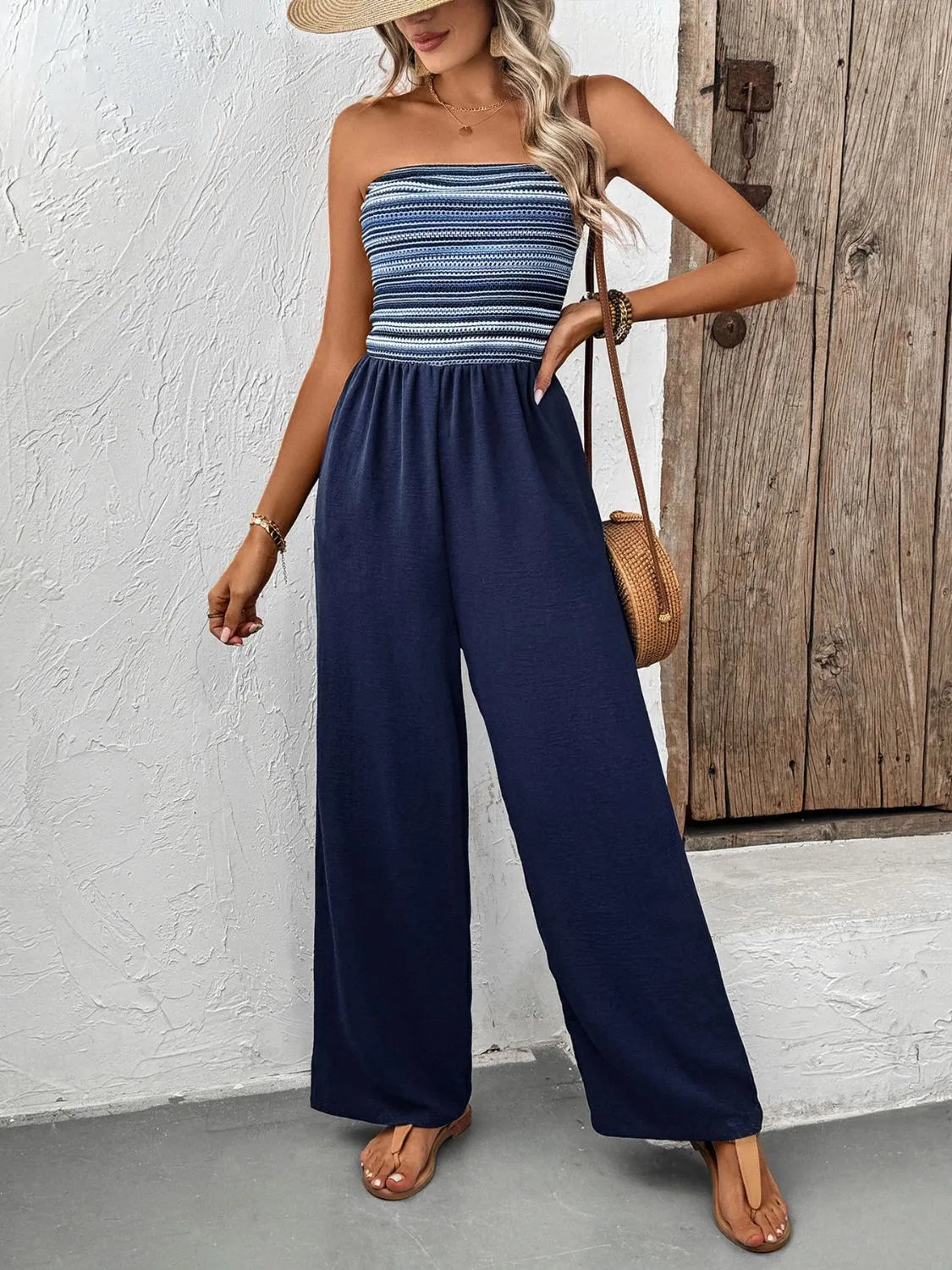 Tube Wide Leg Jumpsuit