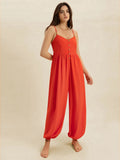 V-Neck Spaghetti Strap Jumpsuit