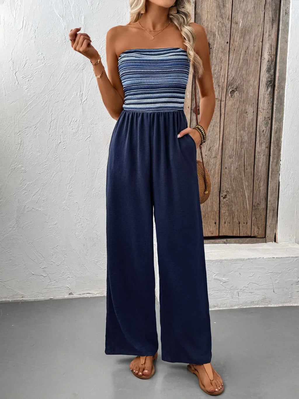 Tube Wide Leg Jumpsuit
